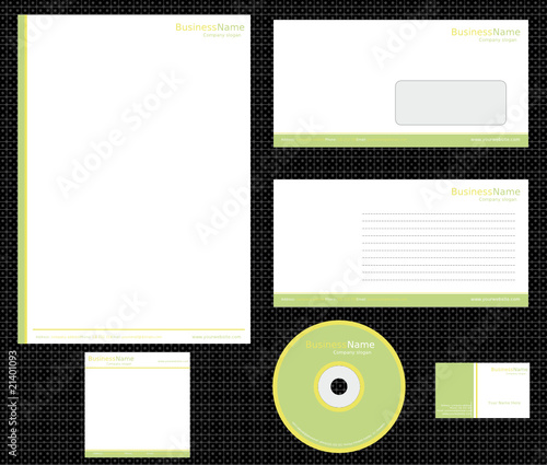 identidad corporativa plantilla vector 2