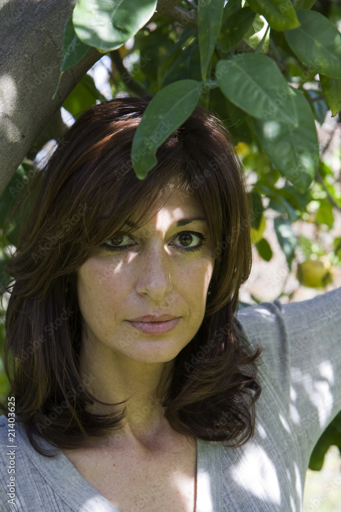 Fototapeta premium Natura e Donna