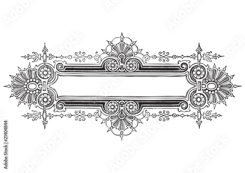 antique frame engraving (vector)