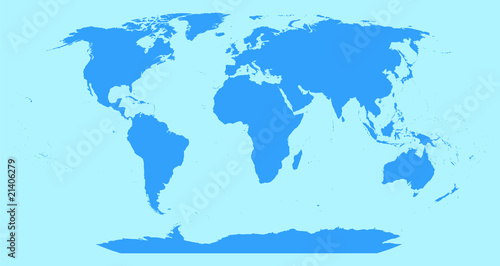 world map, vector illustration