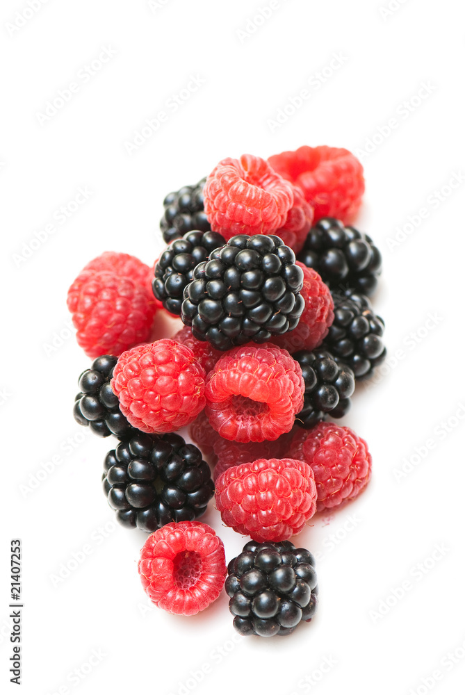 blackberry and raspberry blackberry and raspberry