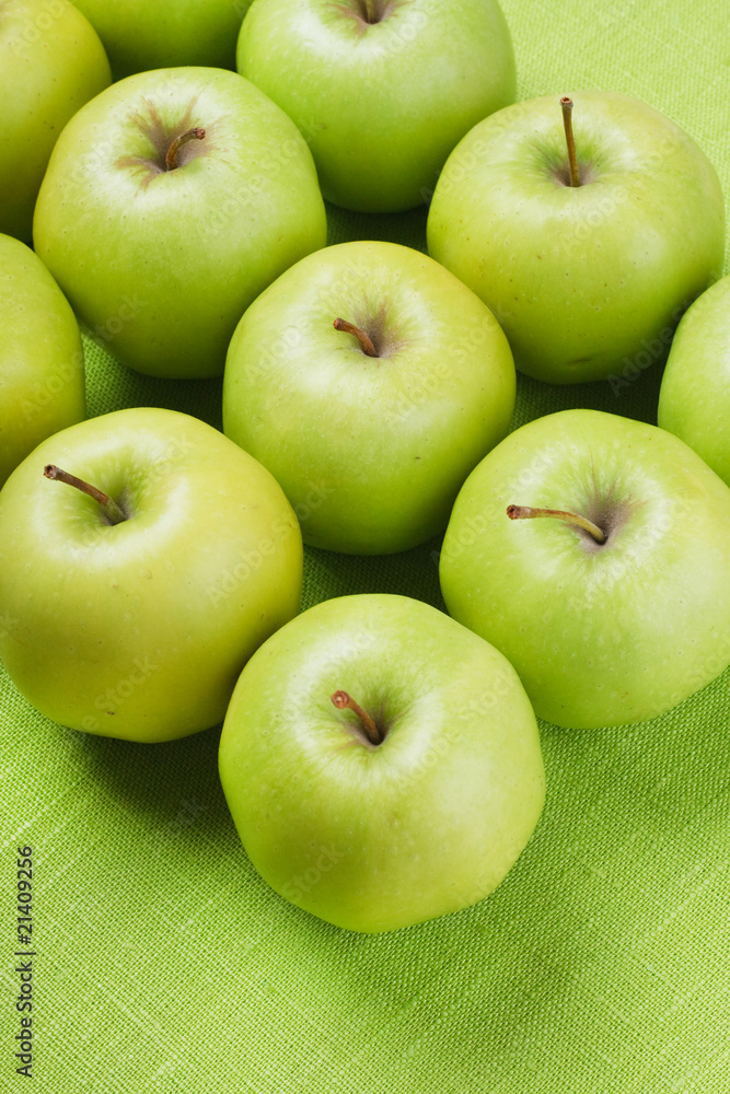 Green apples. Green apples.