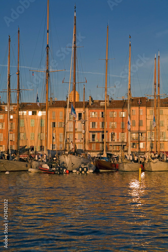 Port de saint-tropez en mŽditerranŽe dans le sud de la France