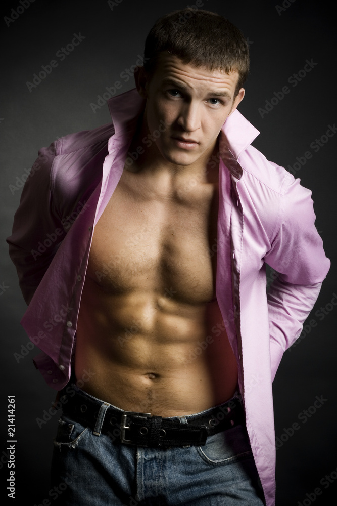 Fototapeta premium Young muscular man