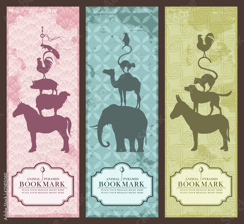 animal pyramid bookmarks or banners