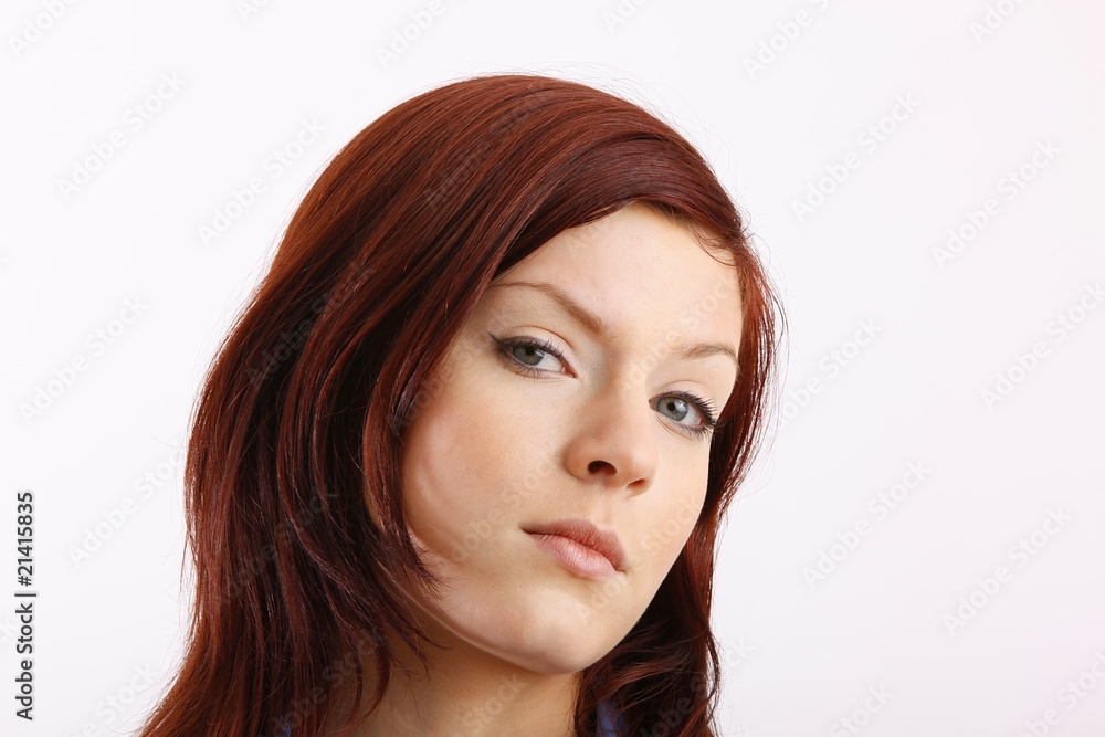 young beautiful woman (serious) young beautiful woman (serious)