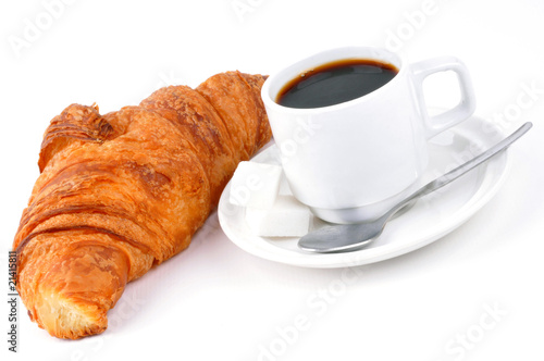 Fototapeta Naklejka Na Ścianę i Meble -  Croissant et café