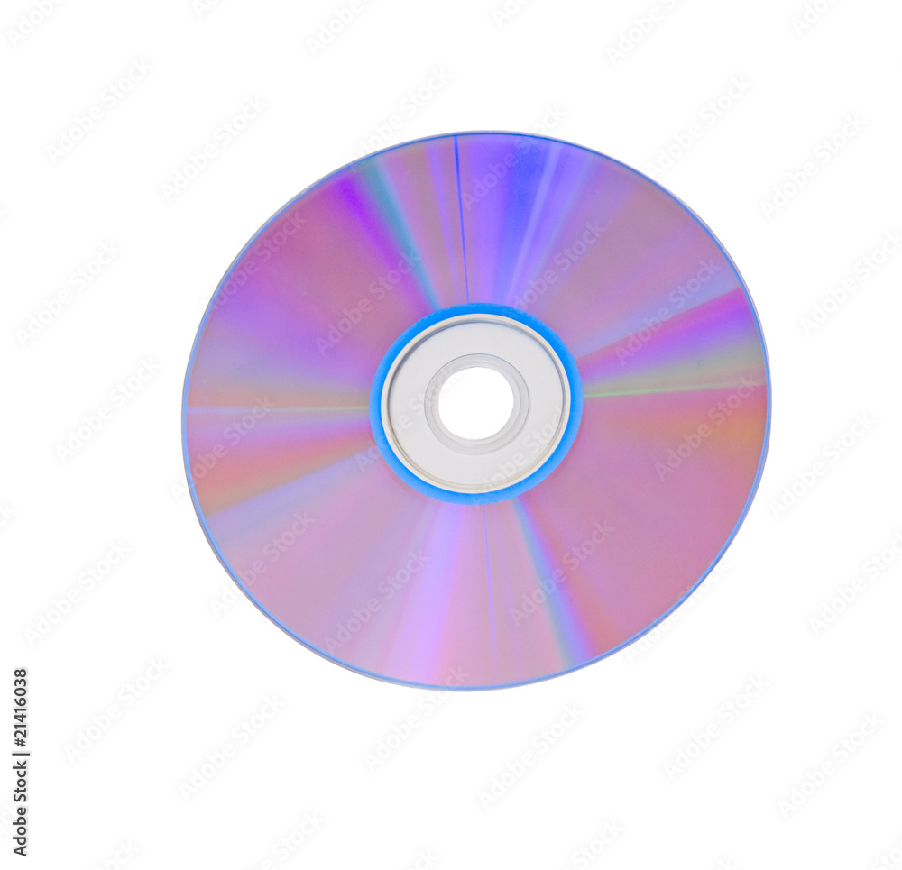 Compact disc isolated on white background Compact disc isolated on white background