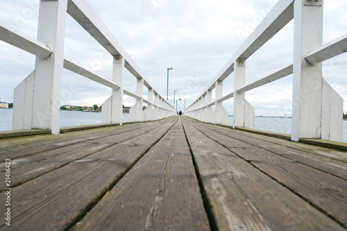 Wooden bridge in Helsinki