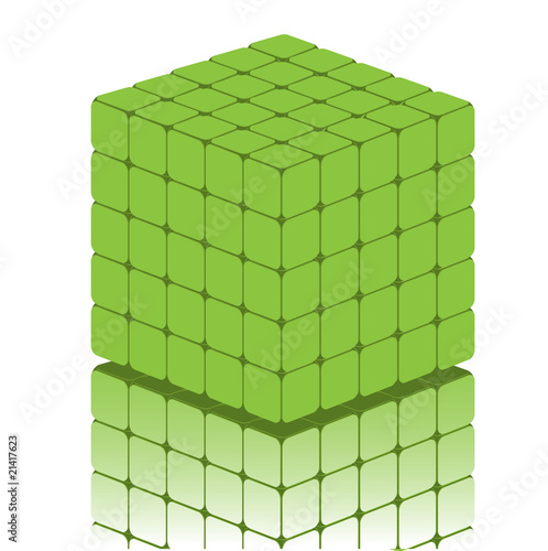 green cube
