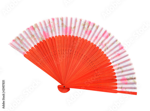 wooden asian fan
