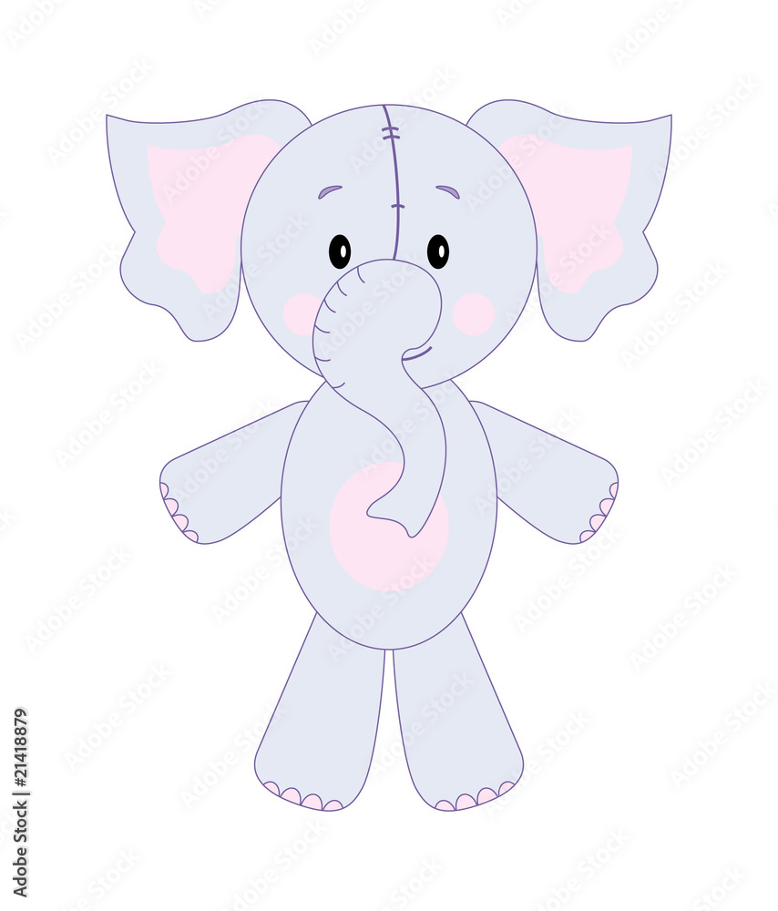 Obraz premium Vector fun elephant