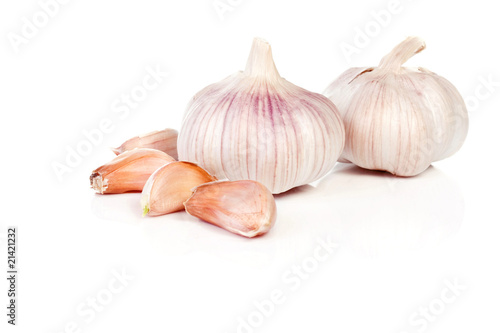 fresh garlic and slice