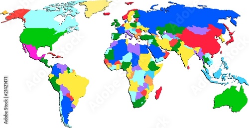 Mondo a Colori-World of Colors-Monde à Couleurs-Vector