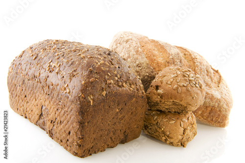 Different healthy brown bread