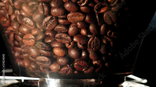 grinding coffee-beans