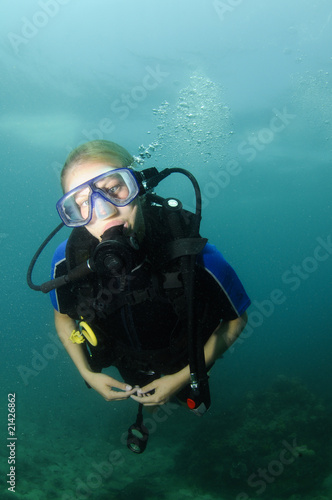 scuba diver portrait