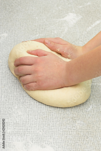 Kneading dough