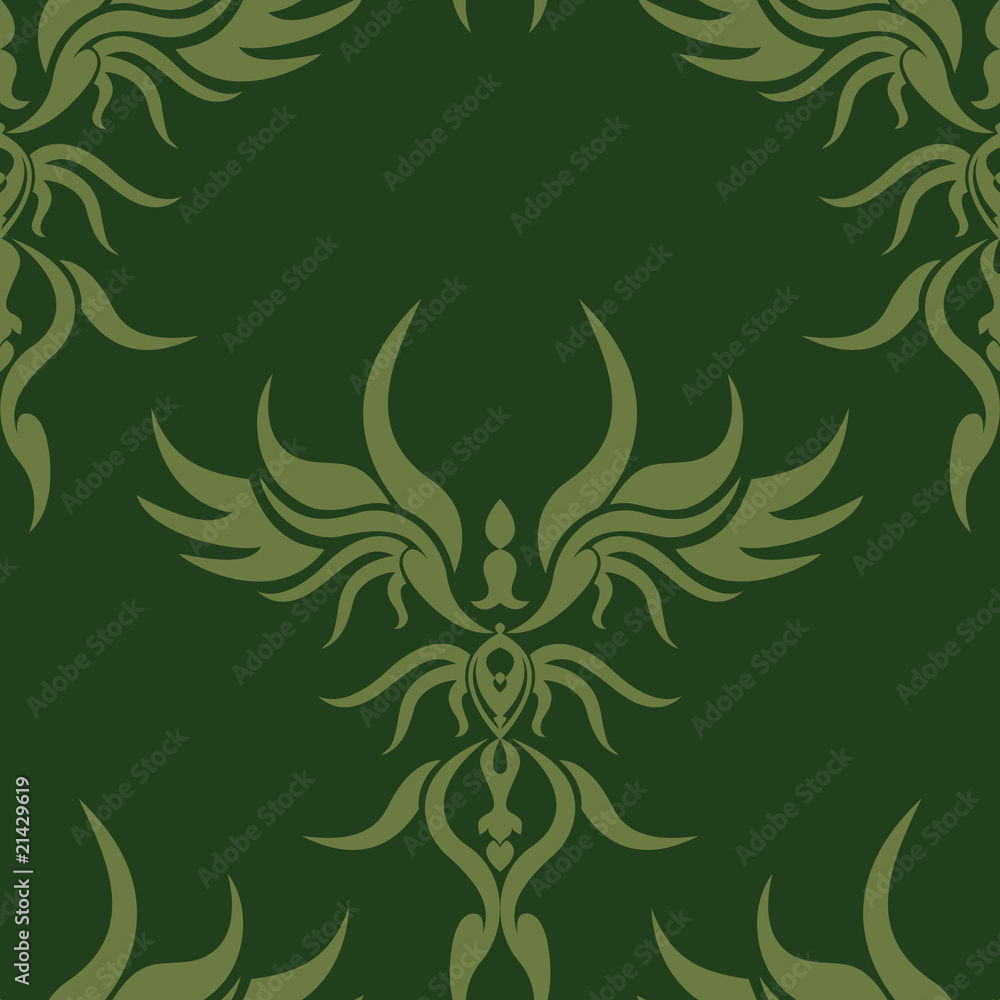 Fototapeta premium vintage seamless green 2