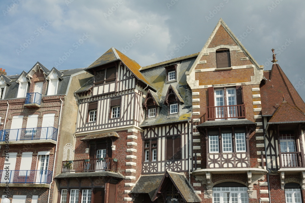 Obraz premium Maisons traditionnelles,Mers-les-bains