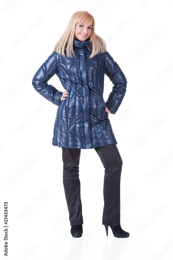 Young Woman In Fashionable Clothing Young Woman In Fashionable Clothing