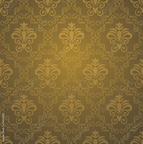 seamless gold damask wallpaper