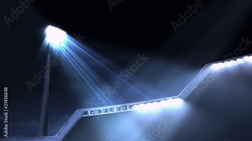 Flashing stadium lights