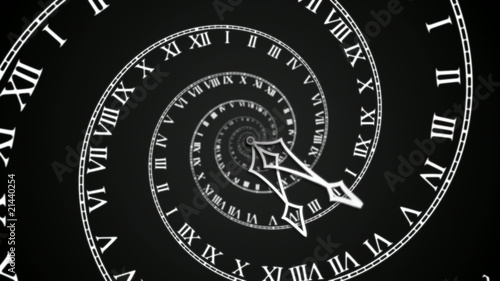 Black Spiral Clock loop (HD)