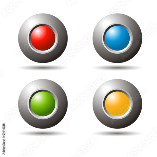 Free Download set 3d spheres in colors for web site - GFXLoad