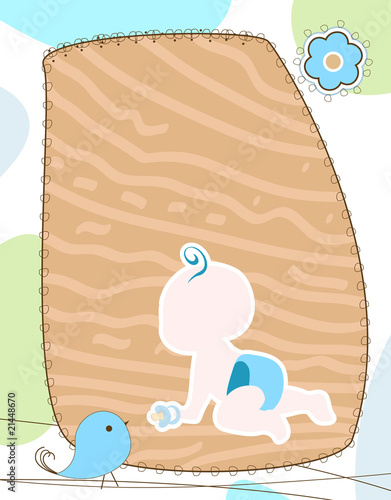 anouncement card for baby boy