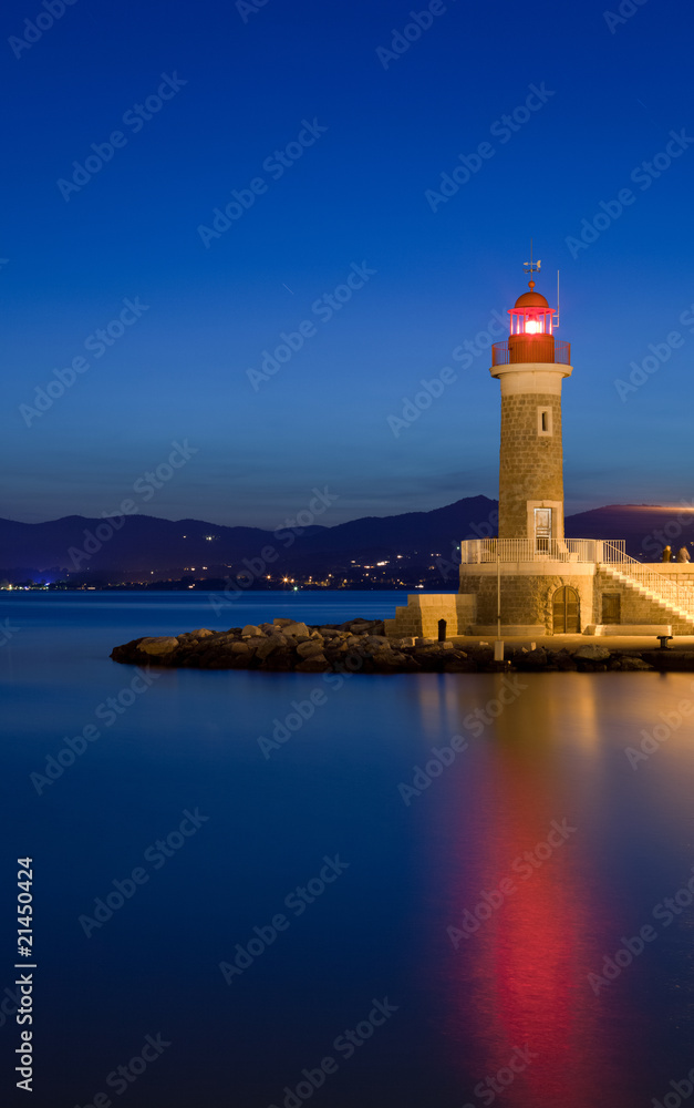 Lighthouse at dusk