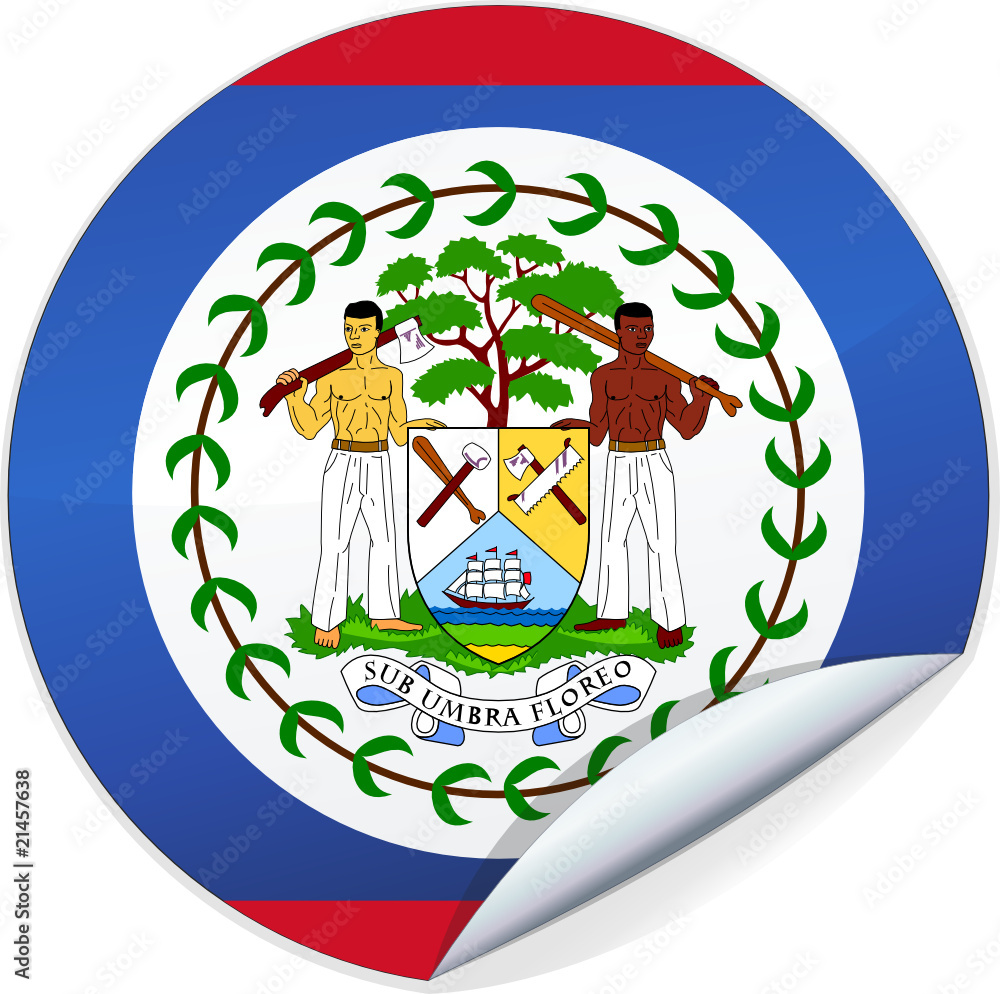 Sticker du Belize (détouré)