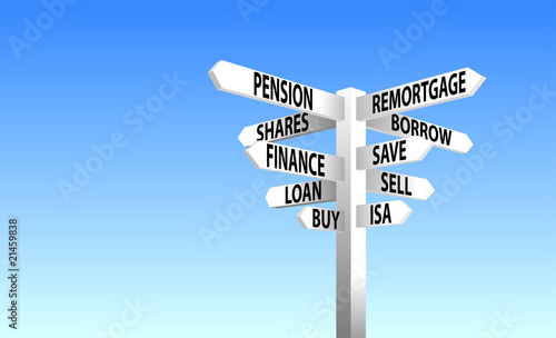Finance Sign Post