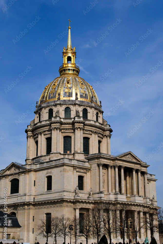 Le dome des Invalides à Paris