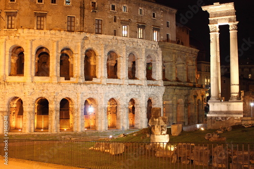 Marcello teather by night, Rome photo