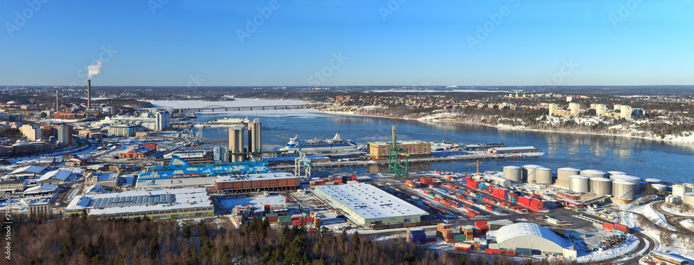 Stockholm panorama port