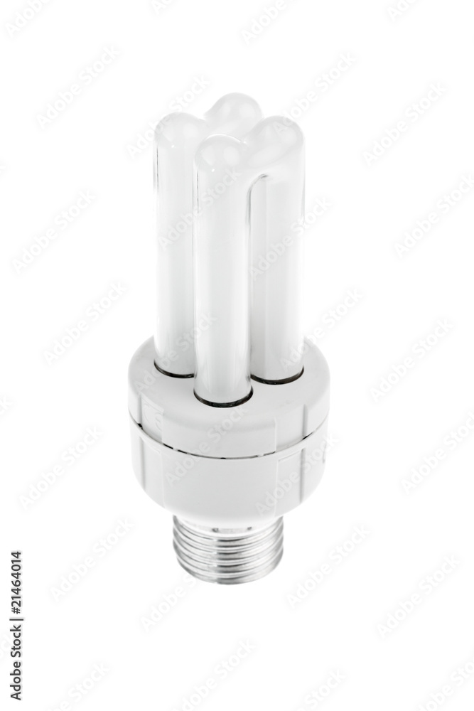 Energy saving light bulb isolated on white Energy saving light bulb isolated on white
