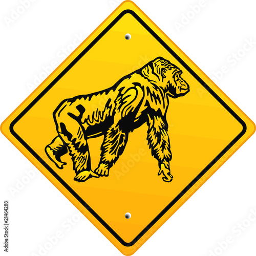 Gorilla-Schild