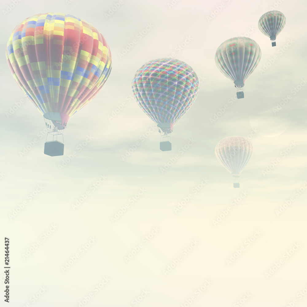 Fototapeta premium Heißluftballons