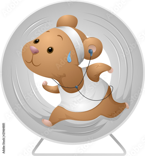 Hamster Exercising