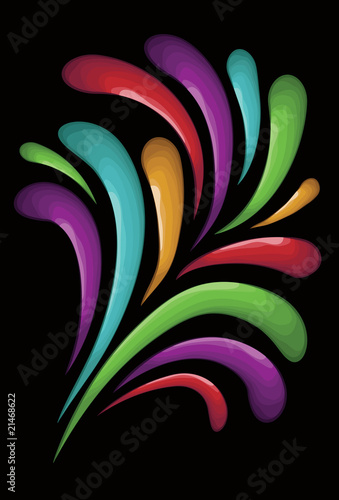 colorful swirl burst background