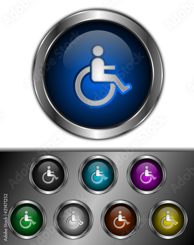 icones boutons handicapé