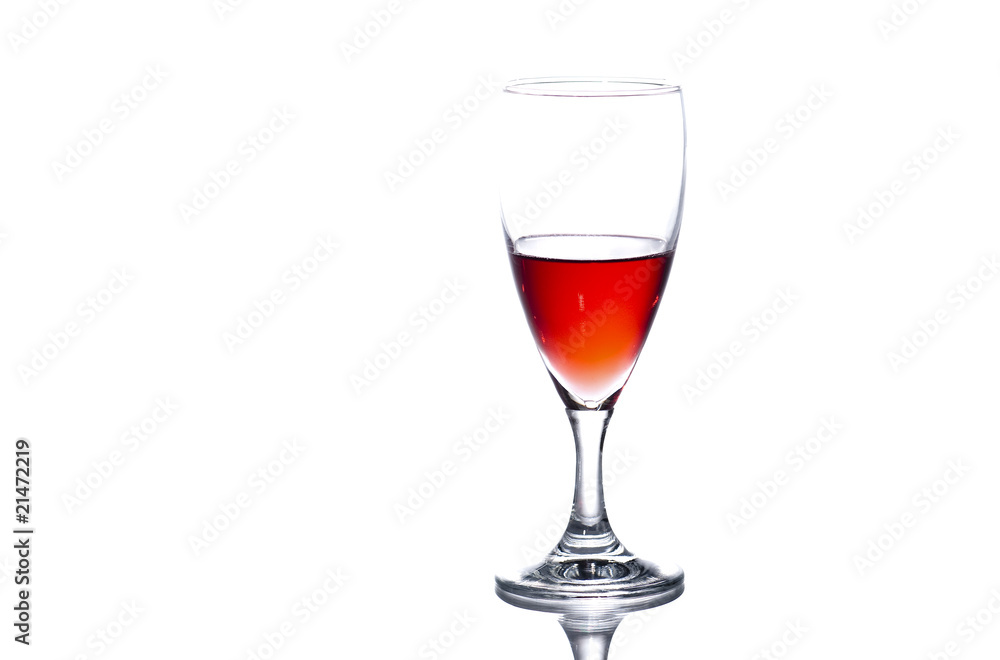 Glass of red wine with copy space. Glass of red wine with copy space.