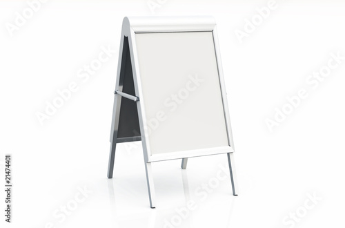 Obraz na plátně DIN Format Kundenstopper + Klapprahmen - Blanko
