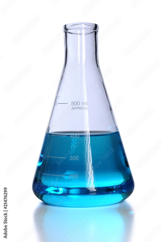 Flask With Blue Liquid Flask With Blue Liquid