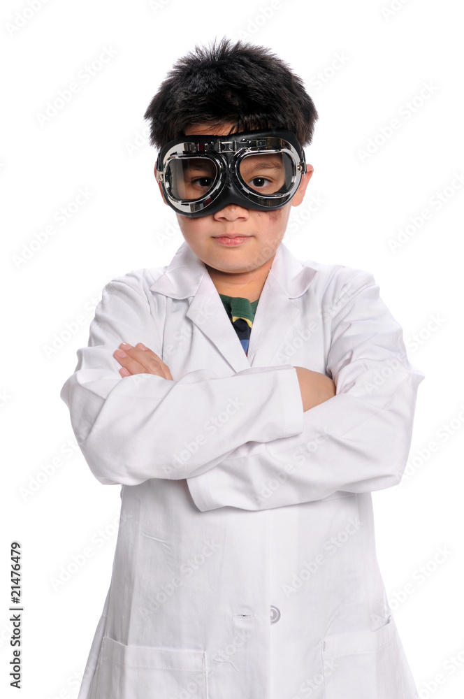 Young Scientist with Goggles Young Scientist with Goggles