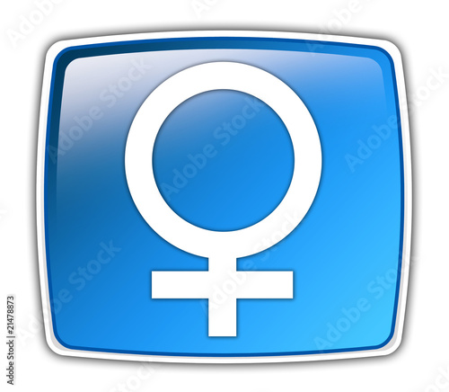 Glossy Button "Female"