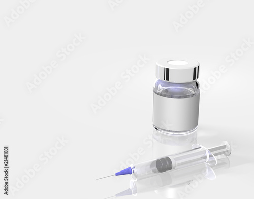 Injection syringe set