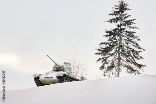 winter military landscape