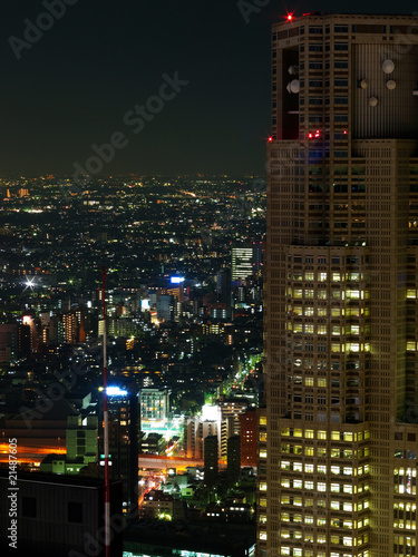 東京　新宿の夜景